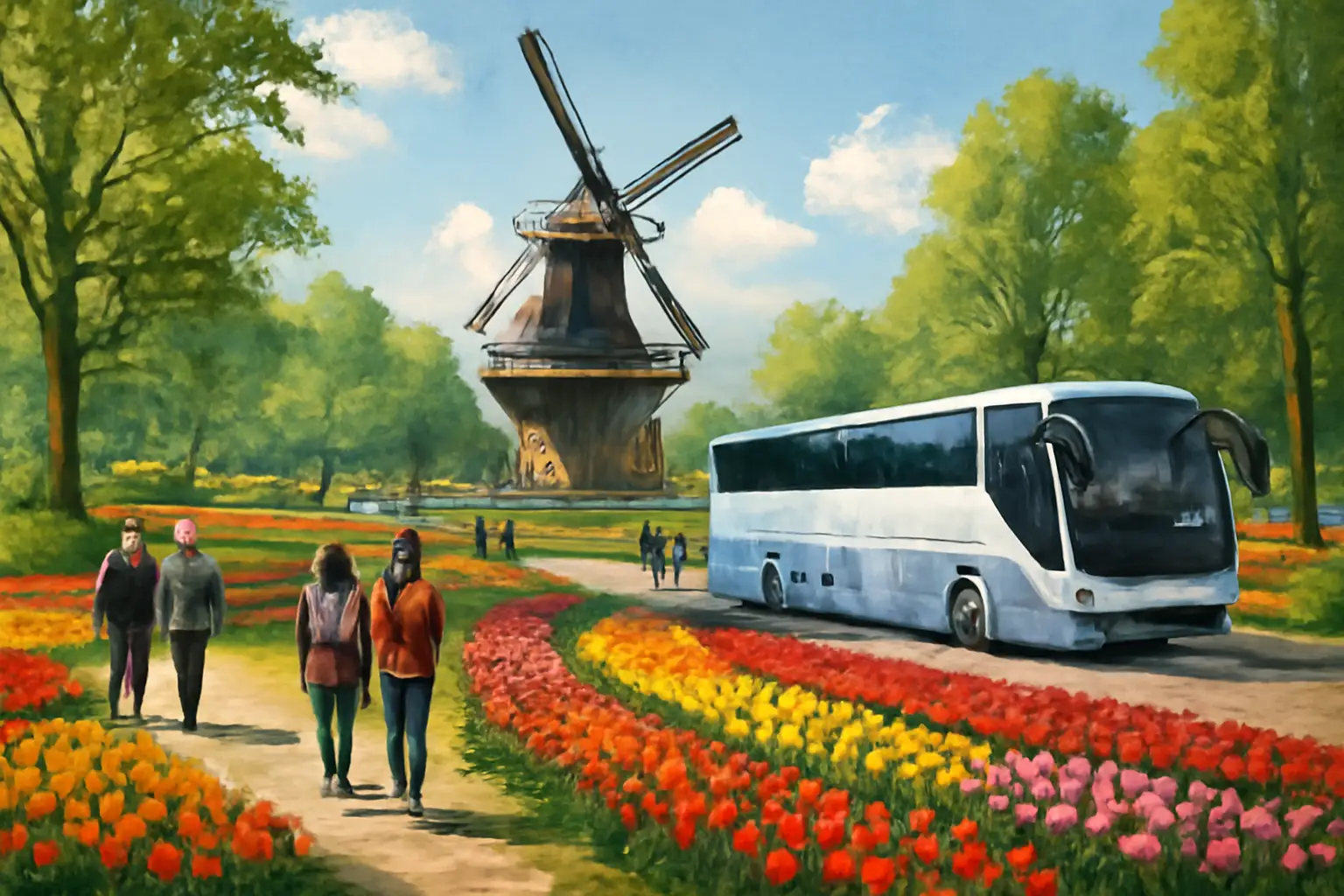 Keukenhof: Entry Ticket + Roundtrip Bus Transfer