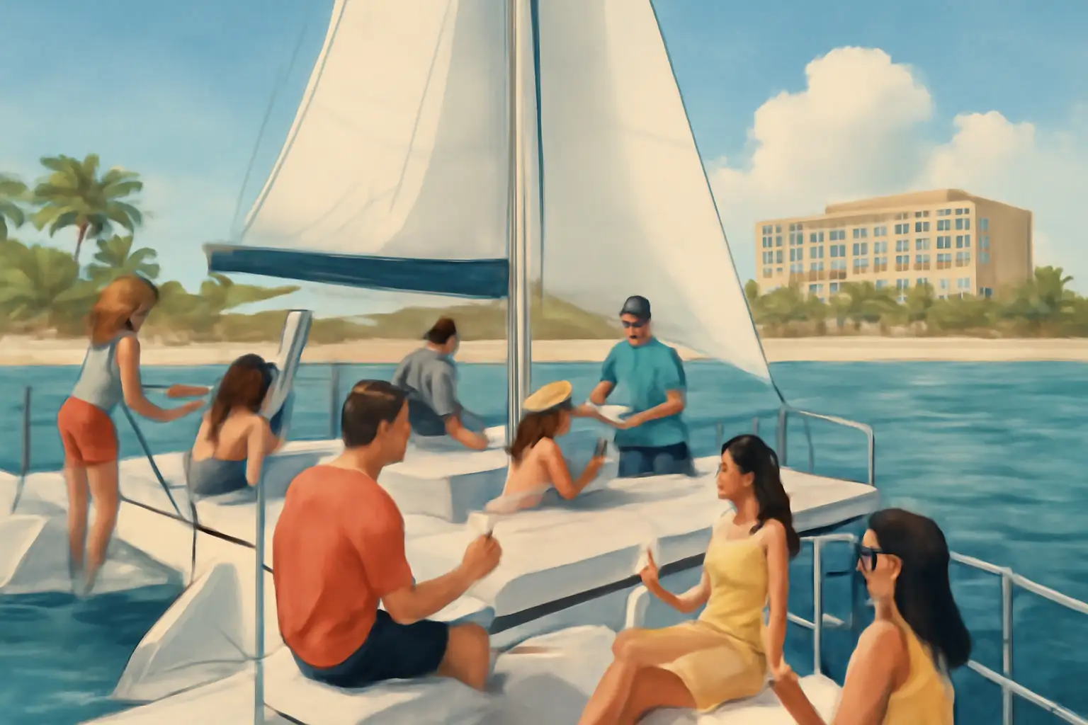 Catamaran Half Day Champagne & Brunch Cruise
