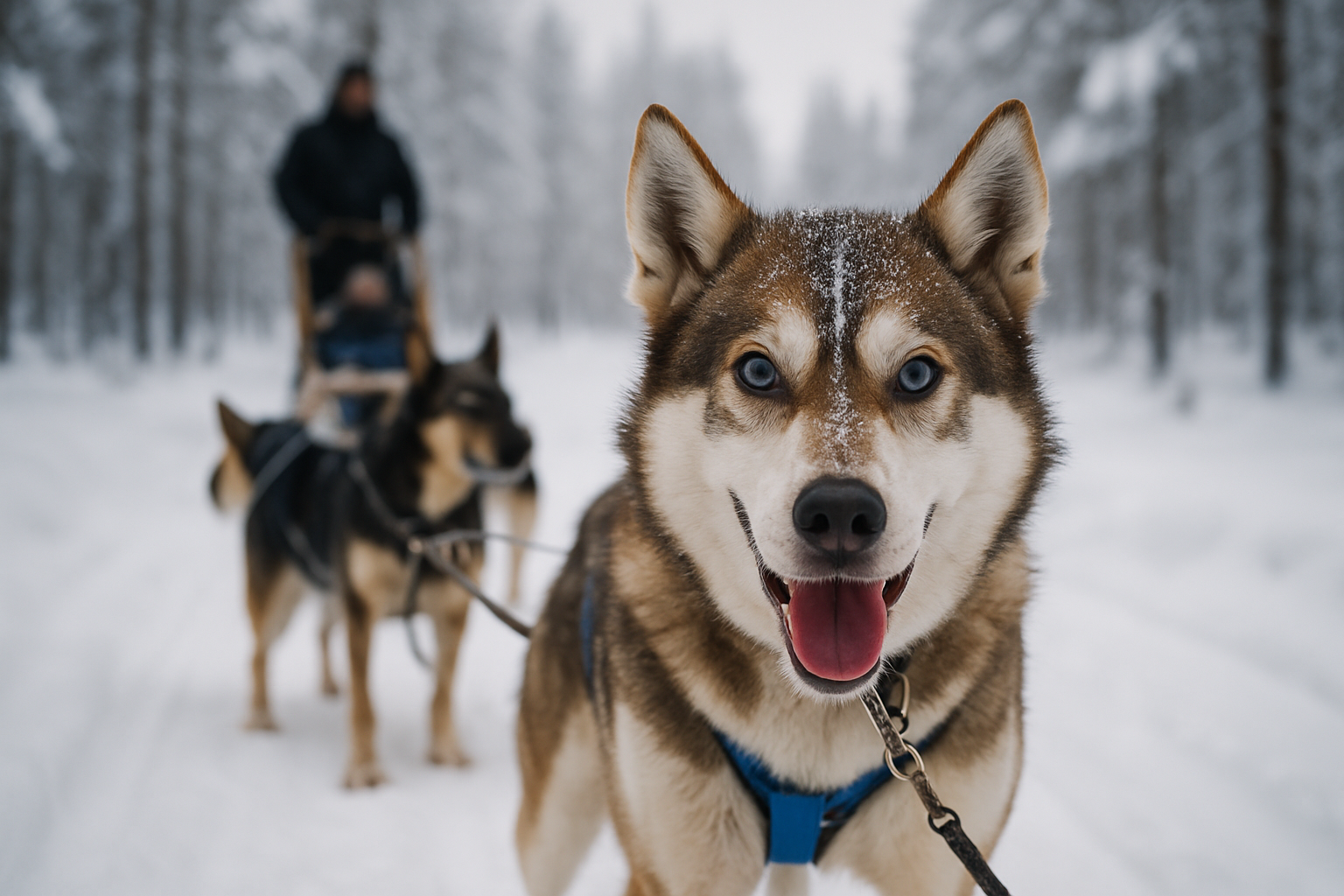 Rovaniemi Husky Adventure 2 or 5 km Ride with Transfers