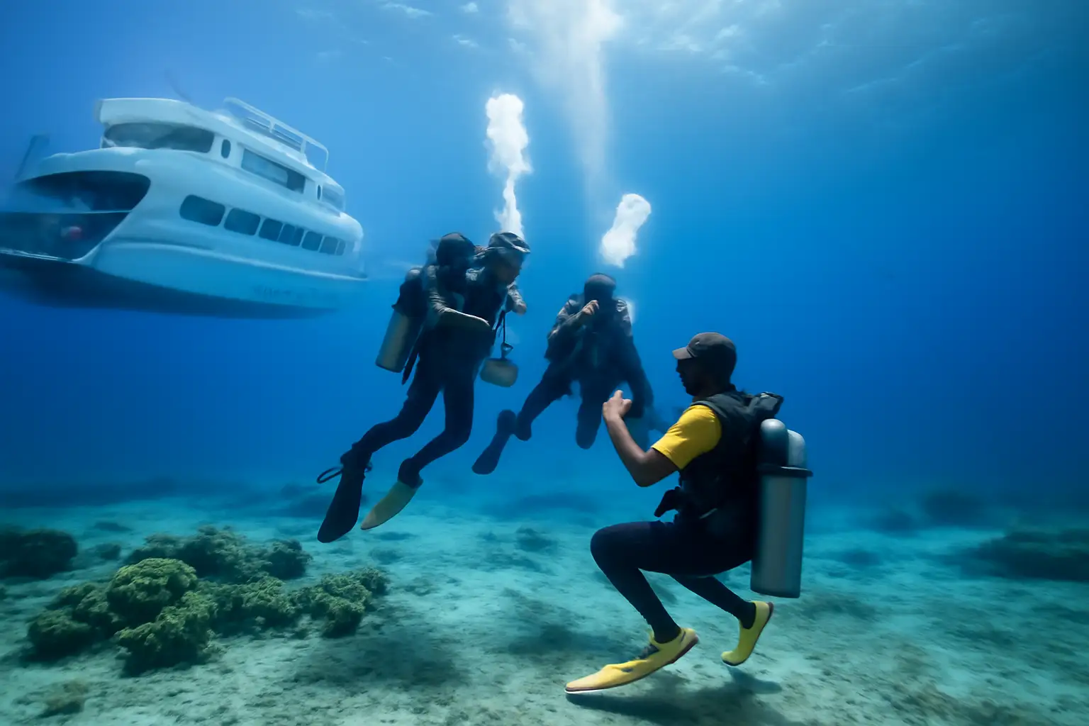 Intro Diving 2 Stops For Beginners, Cruise With Lunch – Hurghada